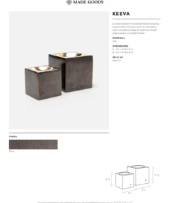 Made Goods Keeva Metal Square Set New Arrivals 11 Made Goods Keeva Metal Square Set New Arrivals