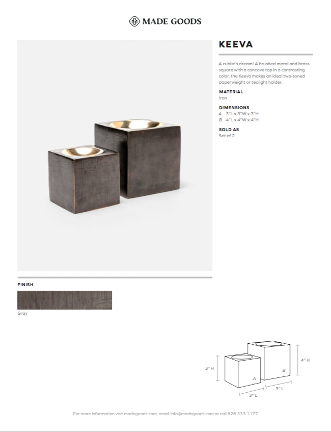 Made Goods Keeva Metal Square Set New Arrivals 7 Made Goods Keeva Metal Square Set New Arrivals