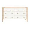 Made Goods Kennedy 60" Dresser Pristine And Light Bleached Oak