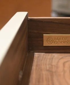 Made Goods New Arrivals Kennedy Double Nightstand Pristine And Walnut