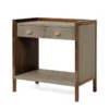 Made Goods Kennedy Double Nightstand Castor Gray And Walnut