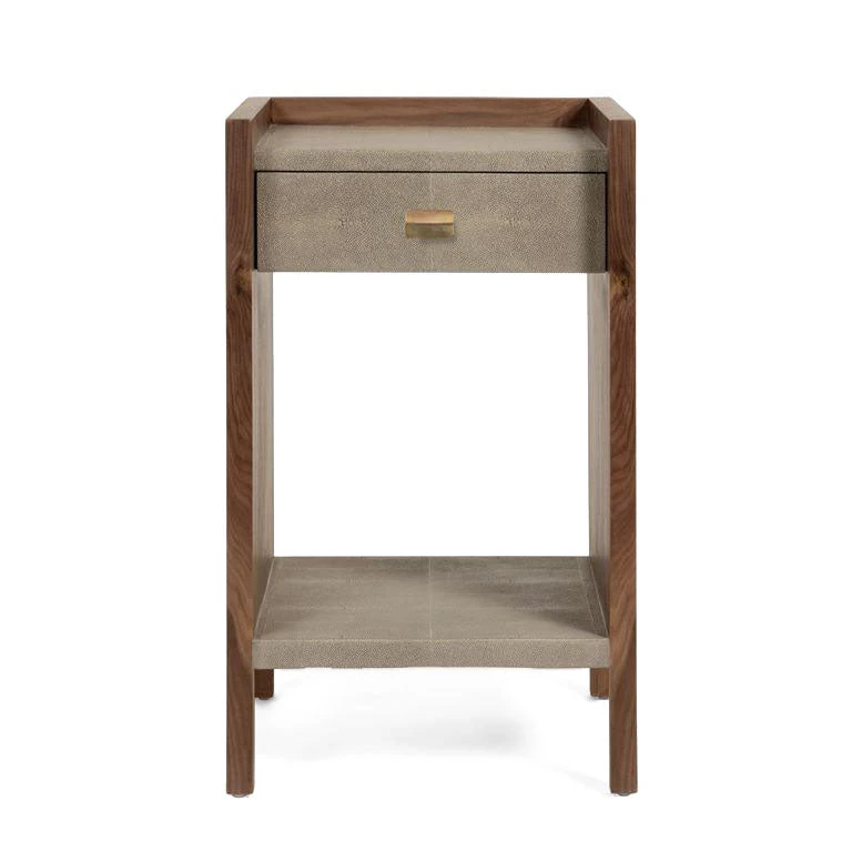 Made Goods New Arrivals Kennedy Single Nightstand Castor Gray And Walnut 5 Made Goods New Arrivals Kennedy Single Nightstand Castor Gray And Walnut