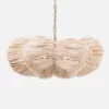 Made Goods New Arrivals Kira Chandelier White Wood Beads