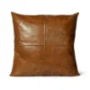 Made Goods Kody Square Pillow Set Aged Camel Leather