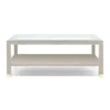 Made Goods Lafeu Rectangle Coffee Table Sand Faux Shagreen