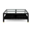Made Goods New Arrivals Lafeu Square Coffee Table Black Faux Shagreen