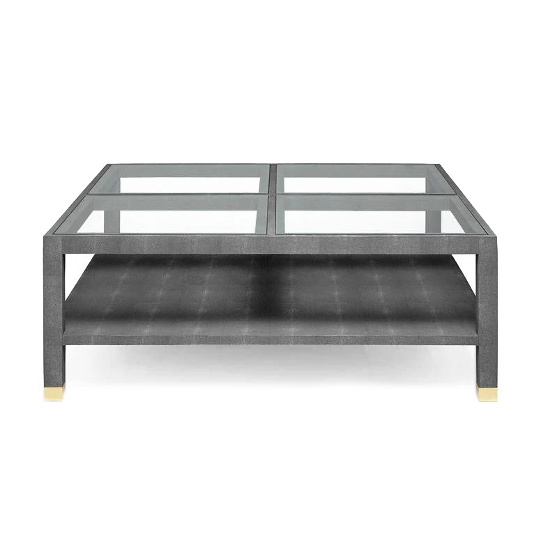 Made Goods Lafeu Square Coffee Table Cool Gray Faux Shagreen New Arrivals 5 Made Goods Lafeu Square Coffee Table Cool Gray Faux Shagreen New Arrivals