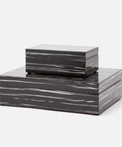 Made Goods Laria Box Set Black And White Lacquer New Arrivals