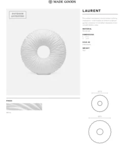 Made Goods Laurent Object White Stone New Arrivals