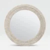 Made Goods New Arrivals Lexi Mirror 38" Natural Bone And Gray Resin