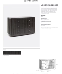 Made Goods New Arrivals Lorenz Dresser Zinc