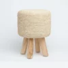 Made Goods Luna Stool Small Bleached Raffia New Arrivals