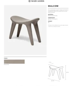 Made Goods Malcolm Bench Gray Concrete New Arrivals