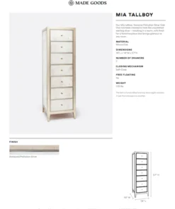 Made Goods Mia Tallboy Palladian Silver Oak New Arrivals 7 Made Goods Mia Tallboy Palladian Silver Oak New Arrivals