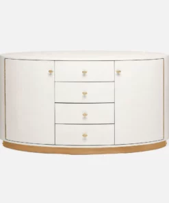 Made Goods Nerine Buffet Pristine Vintage Faux Shagreen And Brass New Arrivals