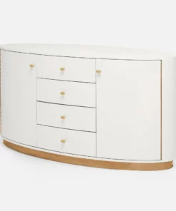 Made Goods Nerine Buffet Pristine Vintage Faux Shagreen And Brass New Arrivals