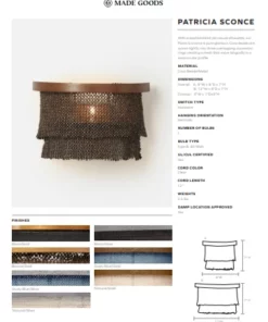 Made Goods New Arrivals Patricia Sconce Black And Silver