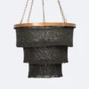 Made Goods Patricia Chandelier Black Coco Beads And Brass New Arrivals