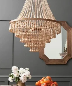 Made Goods Pia Large Chandelier Gold