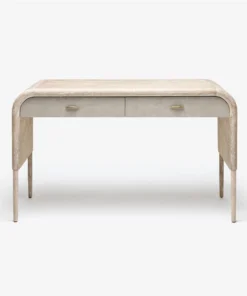 Made Goods New Arrivals Pierre Desk French Grey White Washed Oak