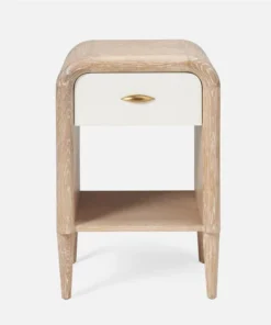 Made Goods Pierre Single Nightstand Pristine And Whitewash