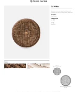 Made Goods New Arrivals Qiana Wall Decor Small White