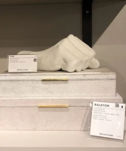 Made Goods New Arrivals Ralston Box Set Natural White Hair On Hide