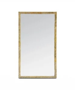 Made Goods Regent Mirror Etched Gold Brass