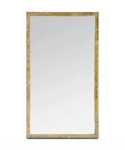 Made Goods Regent Mirror Etched Gold Brass