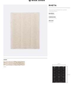 Made Goods New Arrivals Rheta Wall Art White Wood Beads 11 Made Goods New Arrivals Rheta Wall Art White Wood Beads