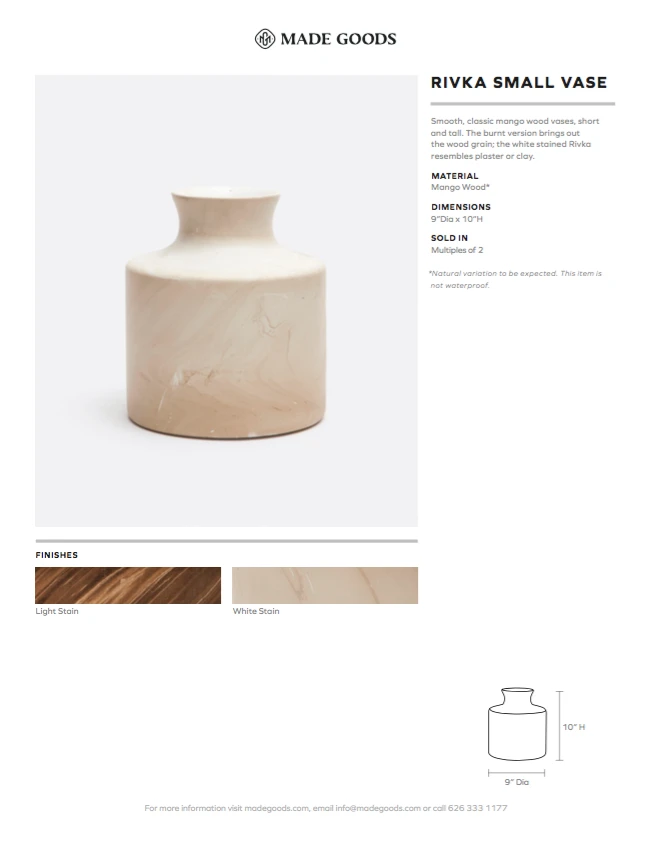 Made Goods New Arrivals Rivka Vase Set Of Two Small Light Mango Wood 5 Made Goods New Arrivals Rivka Vase Set Of Two Small Light Mango Wood