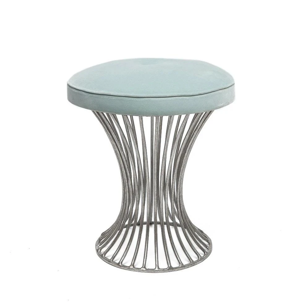 Made Goods New Arrivals Roderic Round Stool Silver 3 Made Goods New Arrivals Roderic Round Stool Silver