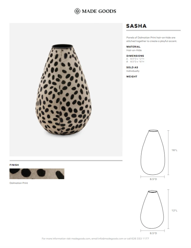 Made Goods Sasha Vase Small 8 Made Goods Sasha Vase Small