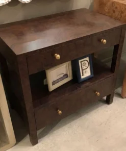 Made Goods New Arrivals Lindsey Double Nightstand Walnut Veneer