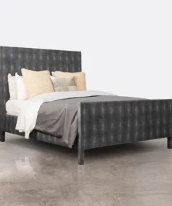 Made Goods New Arrivals Sloane Bed Cool Gray Faux Shagreen