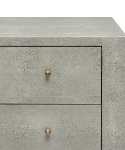 Made Goods New Arrivals Sorin 3 Drawer Single Nightstand Castor Gray Faux Shagreen 8 Made Goods New Arrivals Sorin 3 Drawer Single Nightstand Castor Gray Faux Shagreen