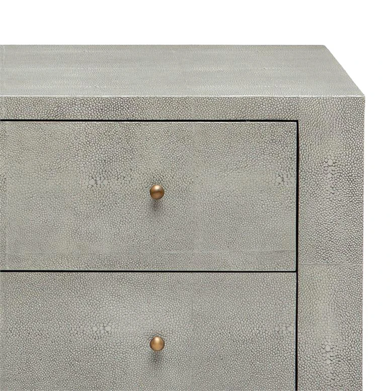 Made Goods New Arrivals Sorin 3 Drawer Single Nightstand Castor Gray Faux Shagreen 5 Made Goods New Arrivals Sorin 3 Drawer Single Nightstand Castor Gray Faux Shagreen