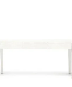 Made Goods Sorin 3 Drawer Desk Pristine Faux Shagreen New Arrivals