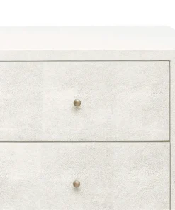 Made Goods Sorin 3 Drawer Single Nightstand Pristine Faux Shagreen 6 Made Goods Sorin 3 Drawer Single Nightstand Pristine Faux Shagreen