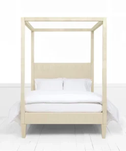 Made Goods Sorin Bed Off White Faux Shagreen New Arrivals