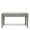 Made Goods Sorin 2 Drawer Desk Castor Gray Vintage Faux Shagreen New Arrivals