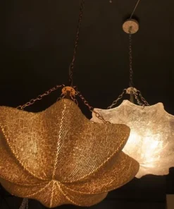 Made Goods New Arrivals Tabitha Chandelier Natural Coco Beads And Silver Metal