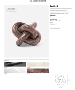 Made Goods New Arrivals Tallis Black Stone