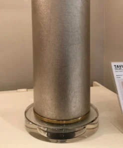 Made Goods New Arrivals Tavis Table Lamp Warm Silver Faux Linen