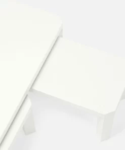 Made Goods Taylam Nesting Coffee Tables Small Pristine Faux Raffia New Arrivals