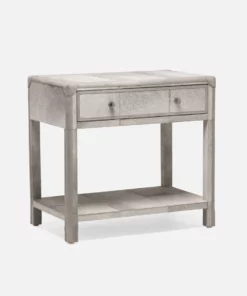 Made Goods Terrell Double Nightstand Gray New Arrivals