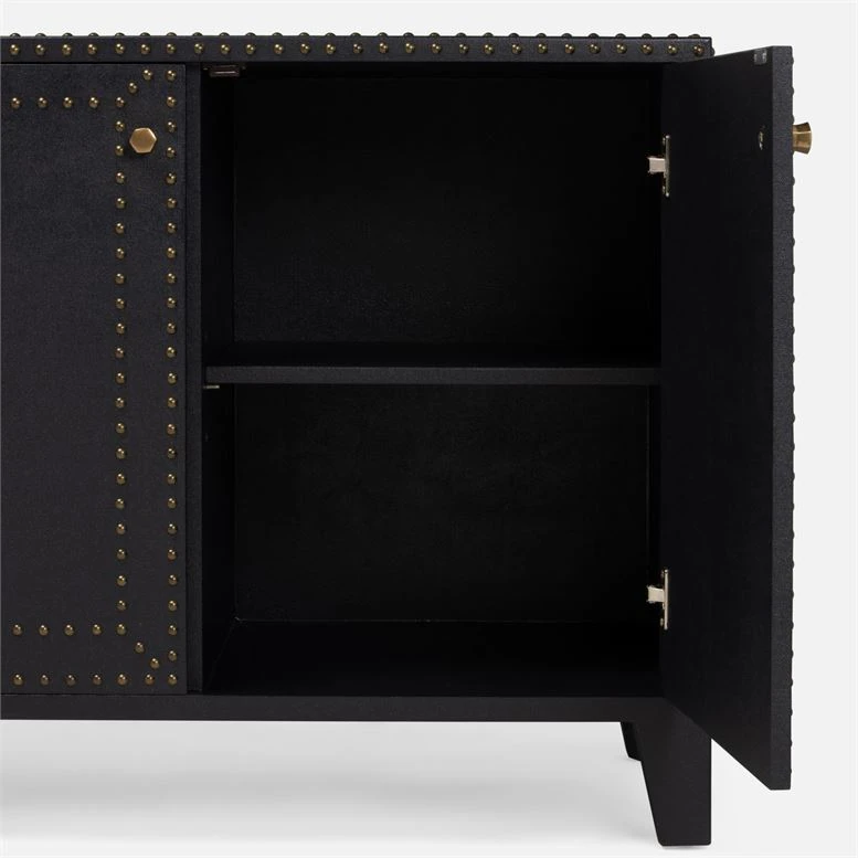 Made Goods Turner 2 Door Buffet Dark Navy Linen 5 Made Goods Turner 2 Door Buffet Dark Navy Linen