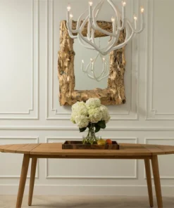 Made Goods Ulla Chandelier White Gesso Concrete New Arrivals