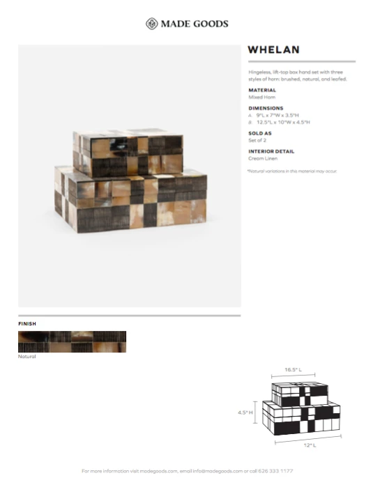 Made Goods Whelan Box Set 9 Made Goods Whelan Box Set