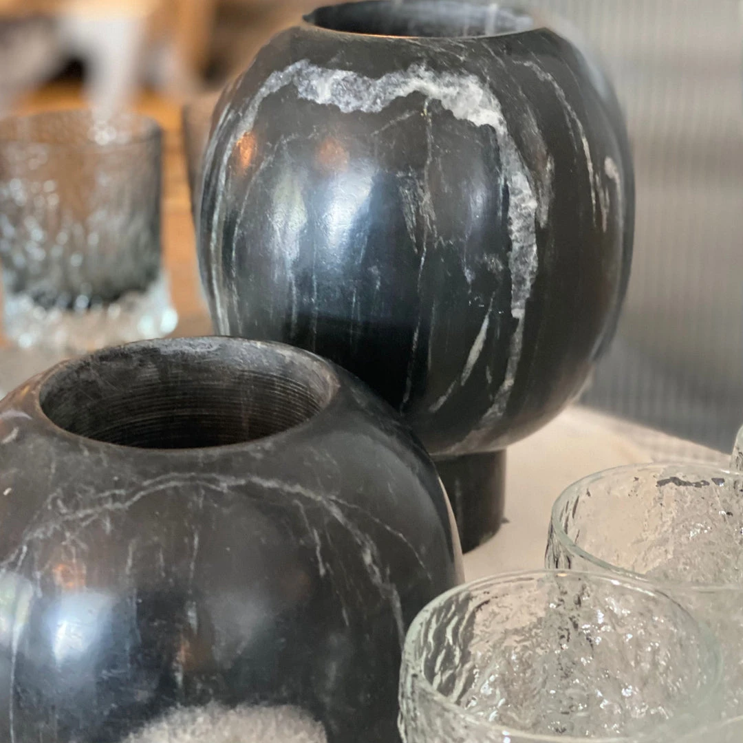 Made Goods Zuko Vase Black Marble Set New Arrivals 4 Made Goods Zuko Vase Black Marble Set New Arrivals